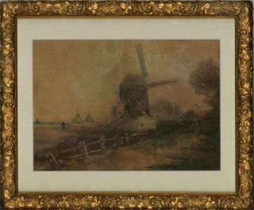 Dutch School Early 20th Century Watercolour - Standermolen