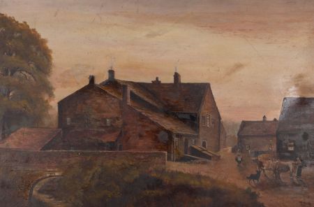 T. Booth - 1905 Oil, Hurstwood Hall, Burnley