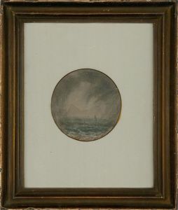 20th Century Watercolour - Stormy Seas