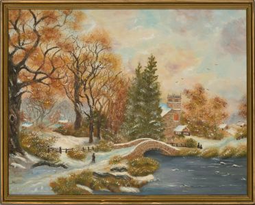 Hilda H. Wraw after John Corcoran - 20th Century Oil, The First Snow