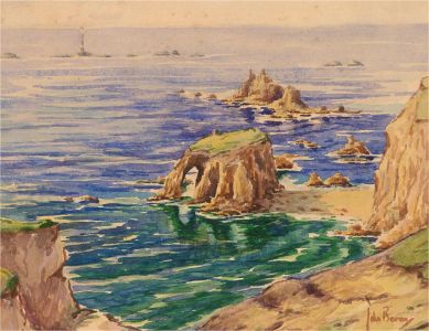 John Baron - Mid 20th Century Watercolour, Enys Dodman Arch