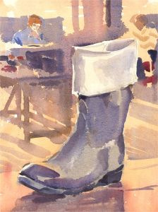 Brian C. Wade - Contemporary Watercolour, The Boot
