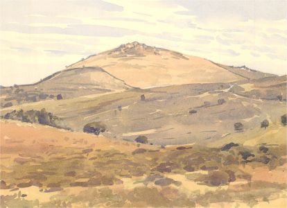 Brian C. Wade - Contemporary Watercolour, Ribbon Tor, Dartmoor
