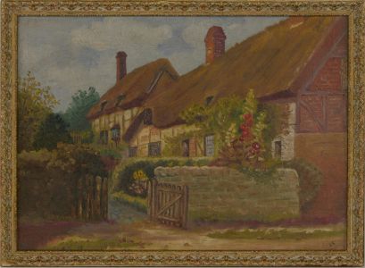 Lawrence Spence (1932-2017) - 20th Century Oil, Thatched Cottages