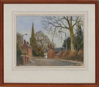 Lawrence Spence (1932-2017) - 20th Century Pastel, Church Spire