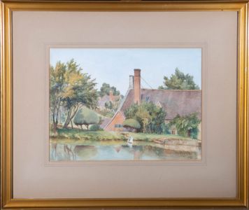 G.J. Gibbs - 1932 Watercolour, Setting Sail, Winchcombe