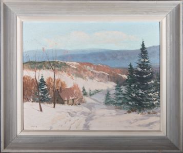 S. Berna - 20th Century Oil, Winter Landscape