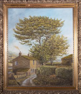 Cyril Barnes (1926-2000) - 20th Century Oil, Country Lane