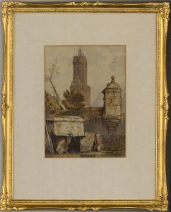 James Charles (1851-1906) - Late 19th Century Watercolour, Water Fountain