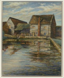 D. P. Kippax - Contemporary Oil, Farm On The Water