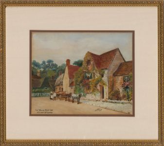 H. Storey - 1922 Watercolour, The White Hart Inn
