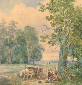 Late 19th Century Watercolour - Taking A Break