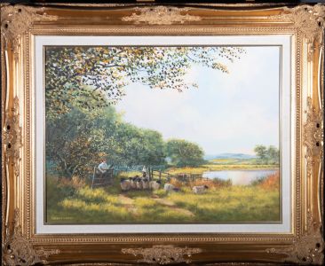 Gordon Lindsay (1936-2005) - Contemporary Oil, Heading Out To Pasture