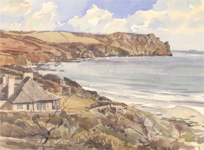 Brian C. Wade - Contemporary Watercolour, From Cayman Brac, Cornwall