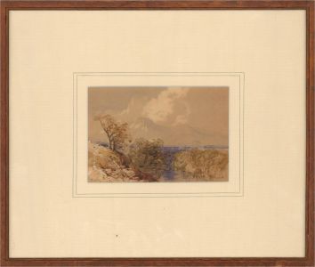 Thomas Miles Richardson Jnr. RSA RWS (1813-1890) - Watercolour, Mountain Scene