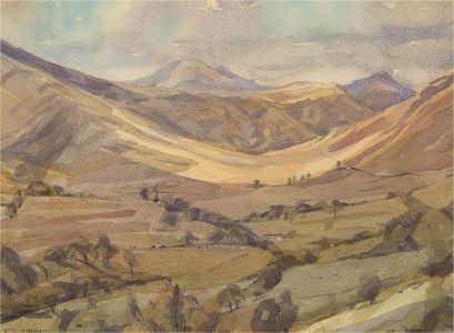 Brian C. Wade - 20th Century Watercolour, Buttermere Valley