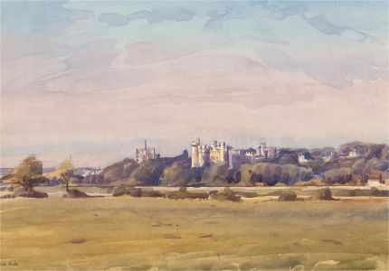 Brian C. Wade - Contemporary Watercolour, Arundel Castle & Cathedral