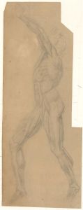 Dorothy Levett - 1914 Graphite Drawing, Anatomical Study of a Standing Figure
