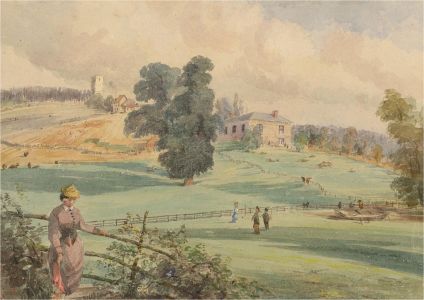 D.H.H. - 1870 Watercolour, Bow