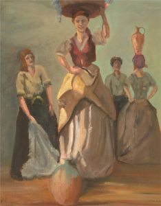 F. Nicholson - 1979 Oil, Working Women
