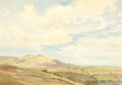 Sylvia E. Churchward-Wade - Contemporary Watercolour, Sunny Day in the Country
