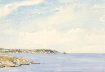 Sylvia E. Churchward-Wade - Contemporary Watercolour, Blue Ocean