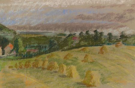 Mid 20th Century Pastel - Curving Stooks