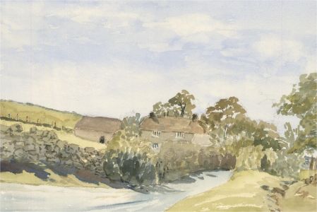 Sylvia E. Churchward-Wade - Contemporary Watercolour, Farm Scene