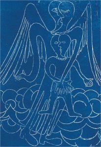 Eddie Bianchi (fl.1975-95) - Contemporary Engraving, Angelic Mother And Child