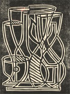 Eddie Bianchi (fl.1975-95) - Contemporary Silkscreen, Monochrome Still Life