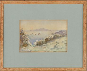 F. K - Early 20th Century Watercolour, Looking Out To Sea