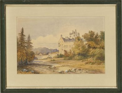 A.T. - 1872 Watercolour, Cawdor Castle