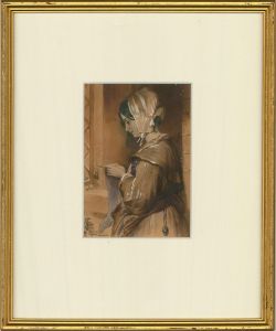 Leon Noel after Landseer - 1896 Watercolour, Lady Louisa Russell
