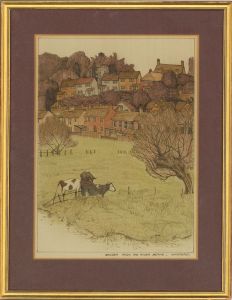 R. I. C. - Mid 20th Century Watercolour, Bengeo for the River Beane, Hertford