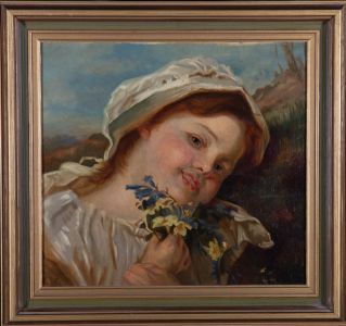 Late 19th Century Oil - Innocence In Summer