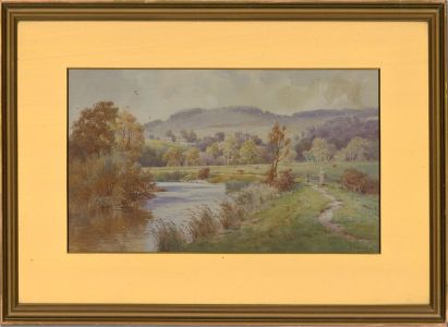 Elliot H. Marten (fl.1886-1910) - Late 19th Century Watercolour, The River Arun