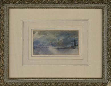 Rupert Horsley (1905-1988) - 1974 Watercolour, The Lagoon by Moonlight, Venice