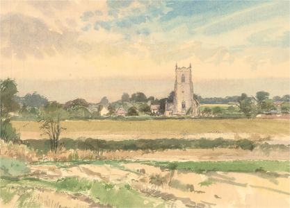 Keith Johnson (1931-2018) - 1989 Watercolour, Runham