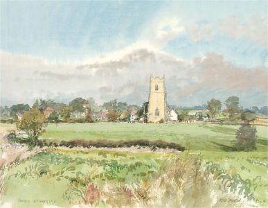 Keith Johnson (1931-2018) - 1990 Watercolour, View of Runham
