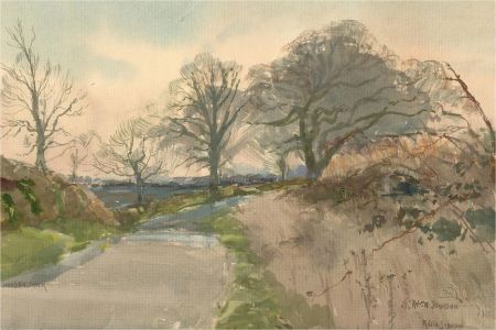 Keith Johnson (1931-2018) - 1992 Watercolour, Woodbastwick