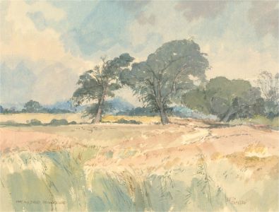 Keith Johnson (1931-2018) - Contemporary Watercolour, Rackheath Lane