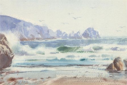 Arthur Bradley - 20th Century Watercolour, Seascape