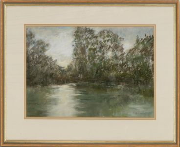 Doris Corbett - 20th Century Pastel, On The River Teme