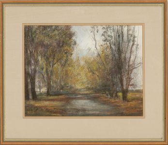 Doris Corbett - 20th Century Pastel, Autumn On Jack Lane