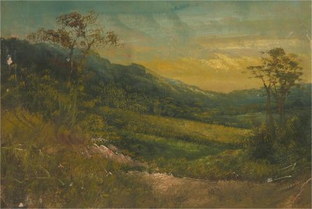 For Restoration Early 20th Century Oil - Landscape in the Hills