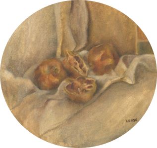 Lense - Contemporary Oil, Circular Still Life