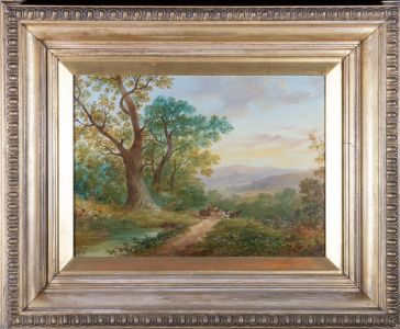 J. V. H - Mid 19th Century Oil, The Onward Journey