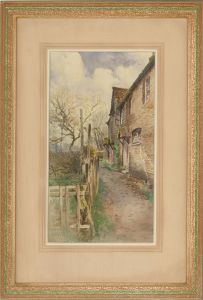 Herbert Alexander (1874-1946) - 1924 Watercolour, Alley In Twickenham