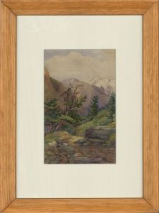 Isobel S. Legg - Early 20th Century Watercolour, Strahlhorn and Rimpfischhorn