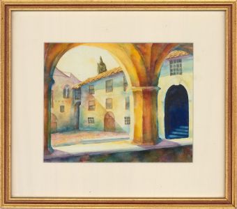 2016 Watercolour - Italian Courtyard